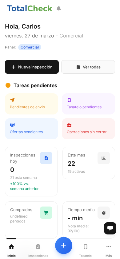 TotalCheck en móvil